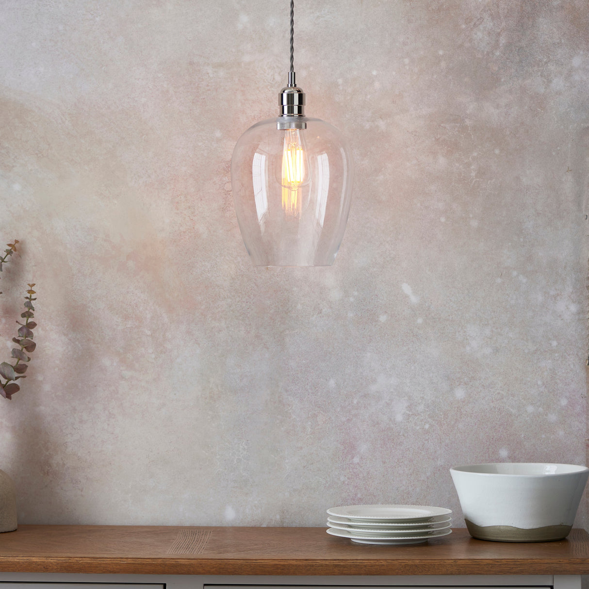 Vellmere Pendant - Clear Bright Nickel