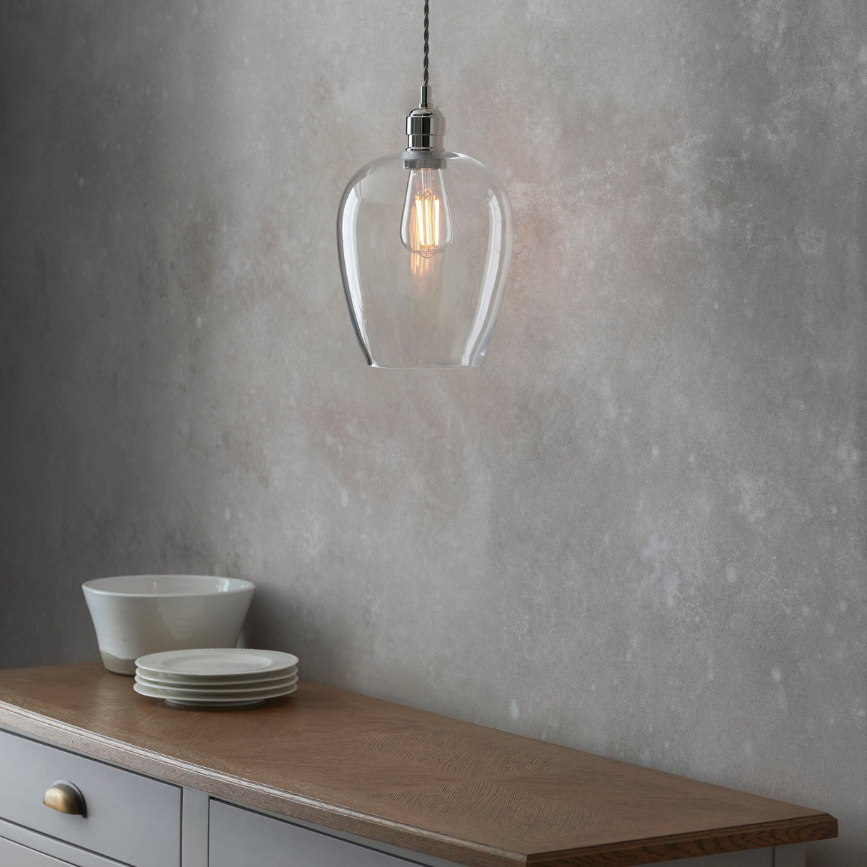 Vellmere Pendant - Clear Bright Nickel