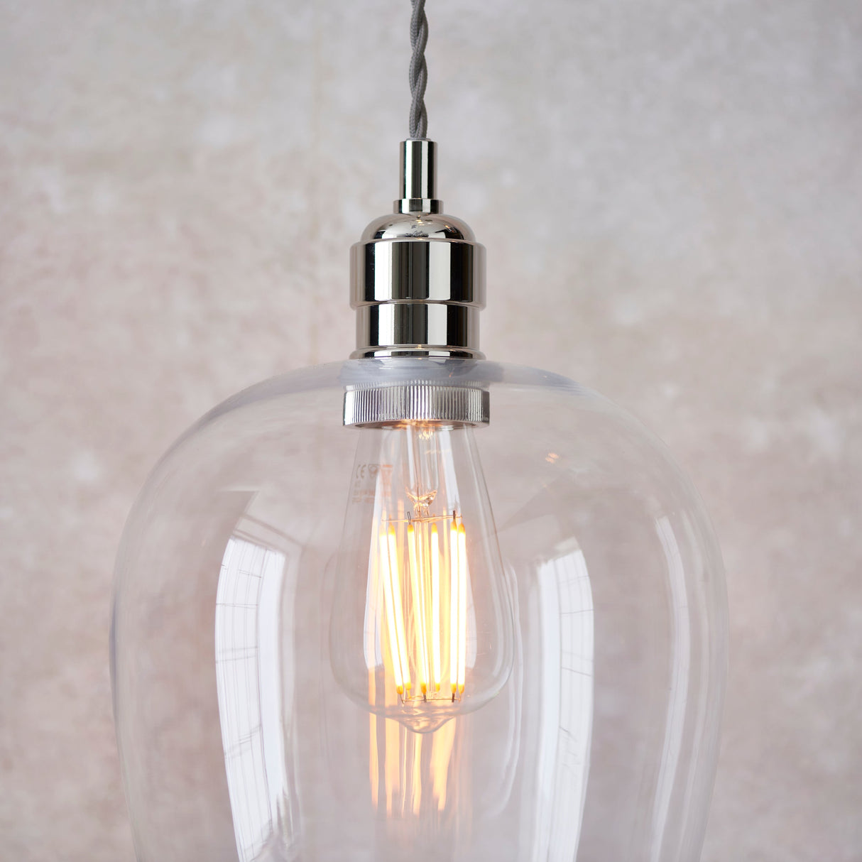 Vellmere Pendant - Clear Bright Nickel