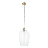 Vellmere Large Pendant - Clear Antique Brass
