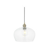 Vellmere Medium Pendant - Clear Antique Brass