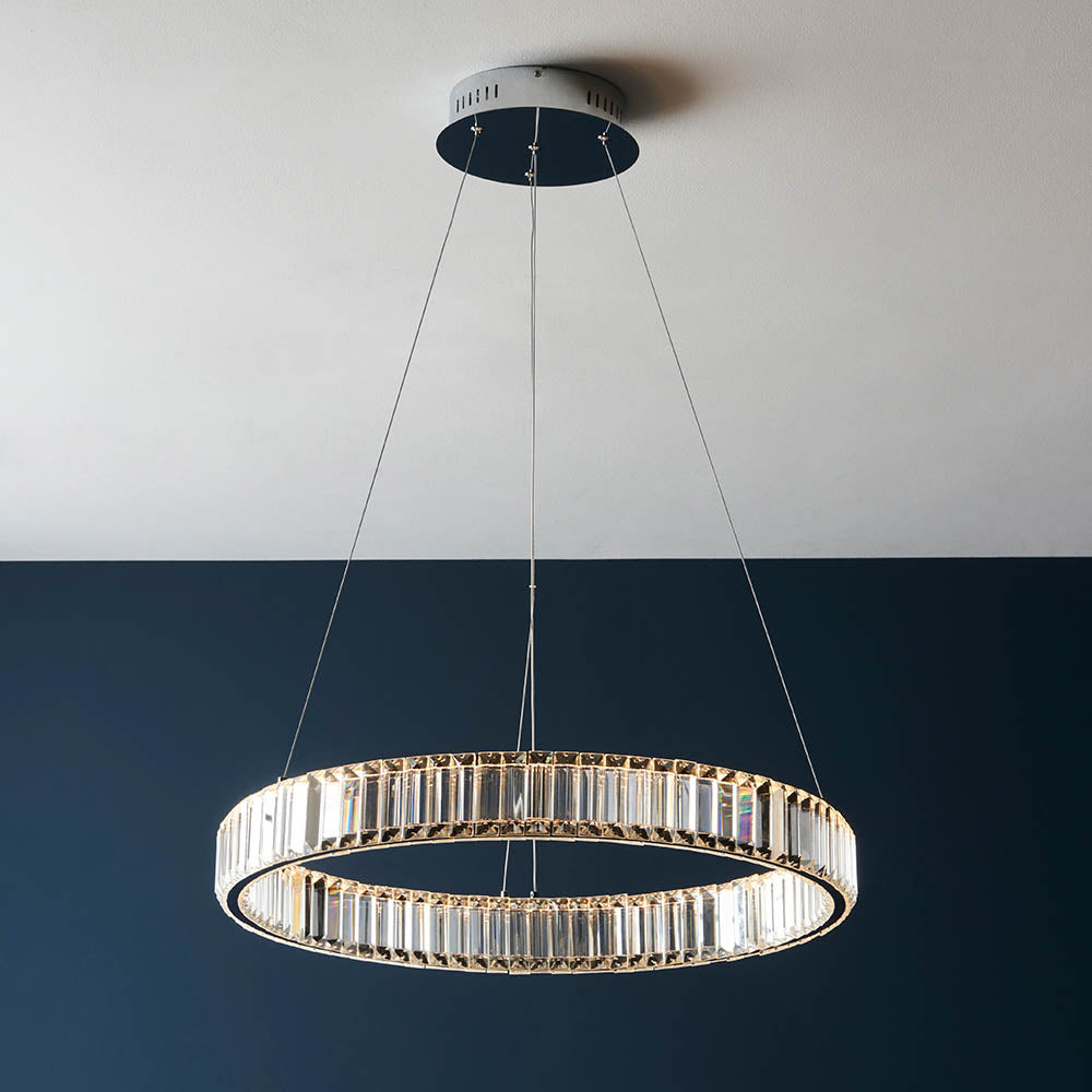 Ashenhurst LED Ring Pendant - Clear