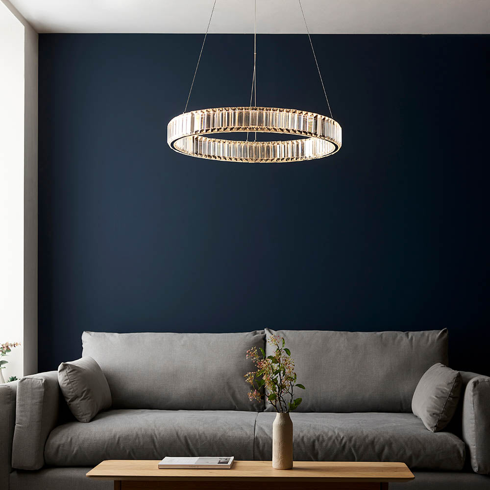 Ashenhurst LED Ring Pendant - Clear