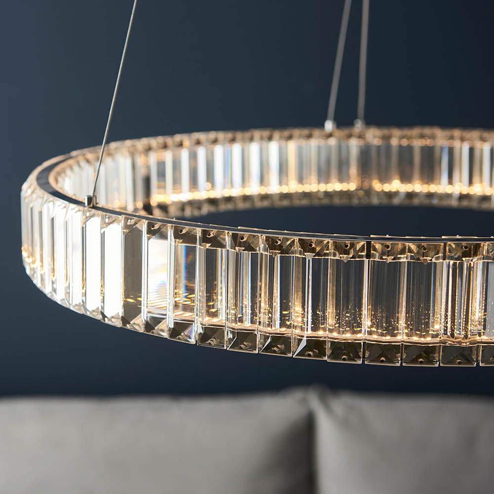 Ashenhurst LED Ring Pendant - Clear