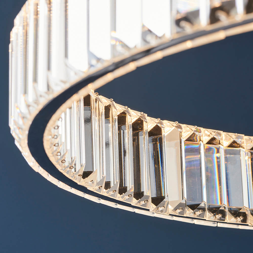 Ashenhurst LED Ring Pendant - Clear
