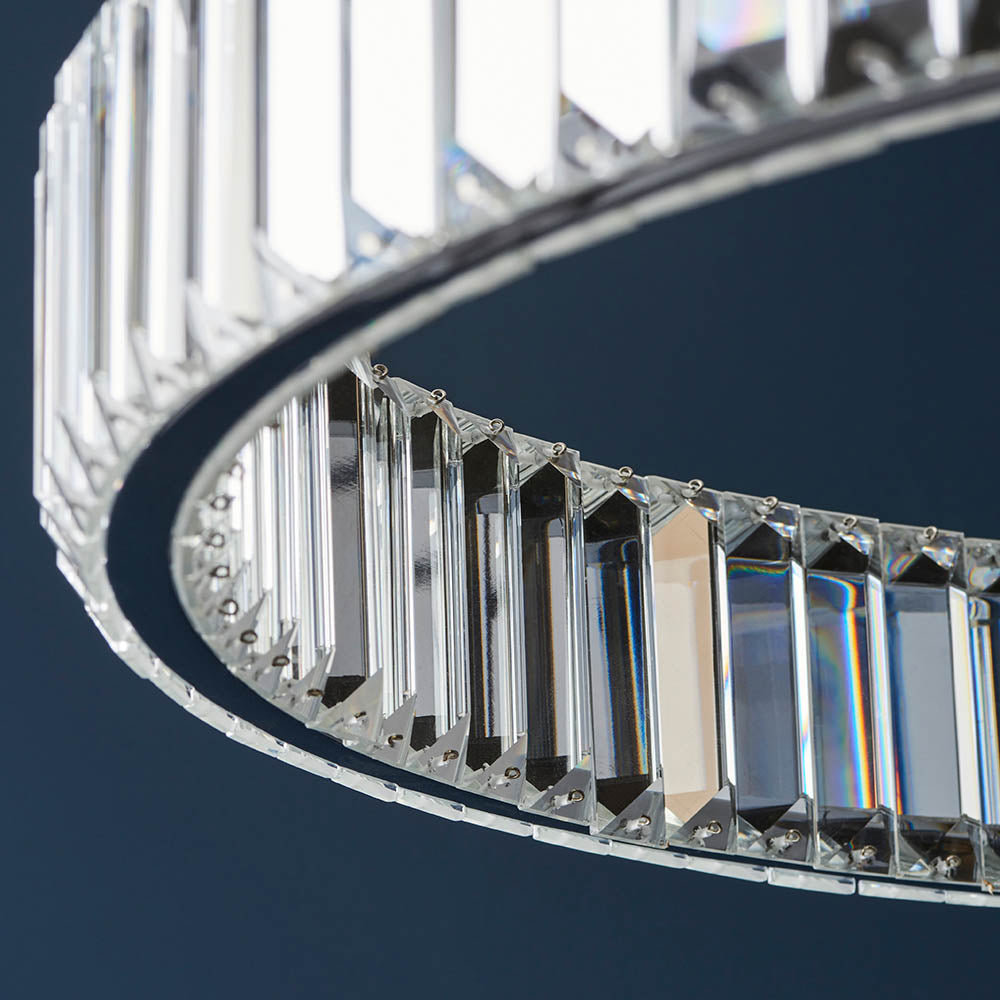 Ashenhurst LED Ring Pendant - Clear