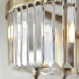 Calverdale Round Cut 6 Light Pendant - Antique Brass Clear