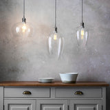 Vellmere Medium Pendant - Clear Bright Nickel
