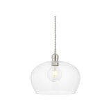 Vellmere Medium Pendant - Clear Bright Nickel