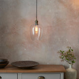 Vellmere Pendant - Clear Antique Brass