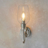 Wraymoor Wall Light - Bright Nickel Clear