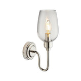 Wraymoor Wall Light - Bright Nickel Clear