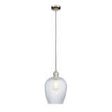 Quenford Ribbed Pendant - Clear Bright Nickel