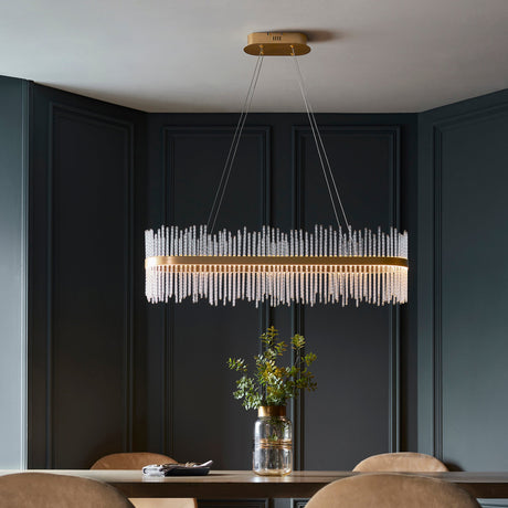 Rookhurst Rod Linear Pendant - Gold