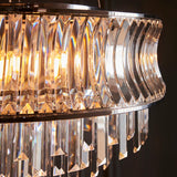 Wychford Concave 9 Light Pendant - Bright Nickel Clear