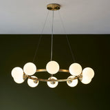 Brammoor Ring Gloss 10 Light Pendant - Satin Brushed Gold