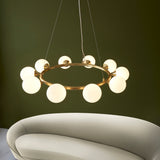 Brammoor Ring Gloss 10 Light Pendant - Satin Brushed Gold