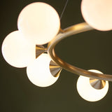 Brammoor Ring Gloss 10 Light Pendant - Satin Brushed Gold