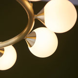 Brammoor Ring Gloss 10 Light Pendant - Satin Brushed Gold