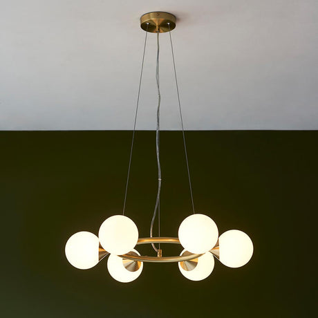 Brammoor Ring Gloss 6 Light Pendant - Satin Brushed Gold