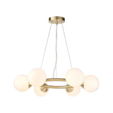 Brammoor Ring Gloss 6 Light Pendant - Satin Brushed Gold