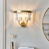 Calverdale Cut 2 Light Wall Light - Antique Brass
