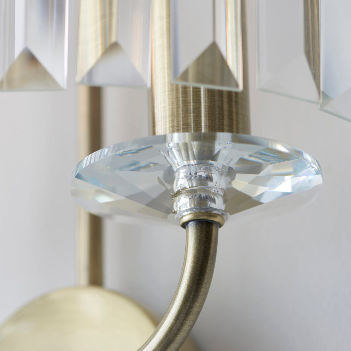 Calverdale Cut 2 Light Wall Light - Antique Brass