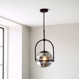 Haldmere Single Adjustable Stem Pendant - Matt Black Grey