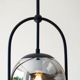 Haldmere Single Adjustable Stem Pendant - Matt Black Grey