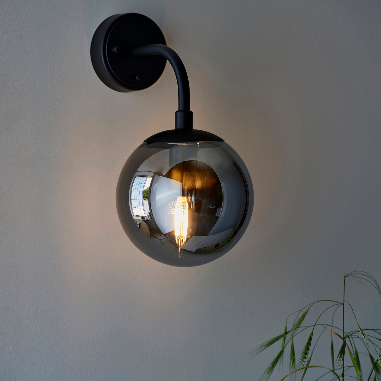 Haldmere Wall Light - Matt Black Grey
