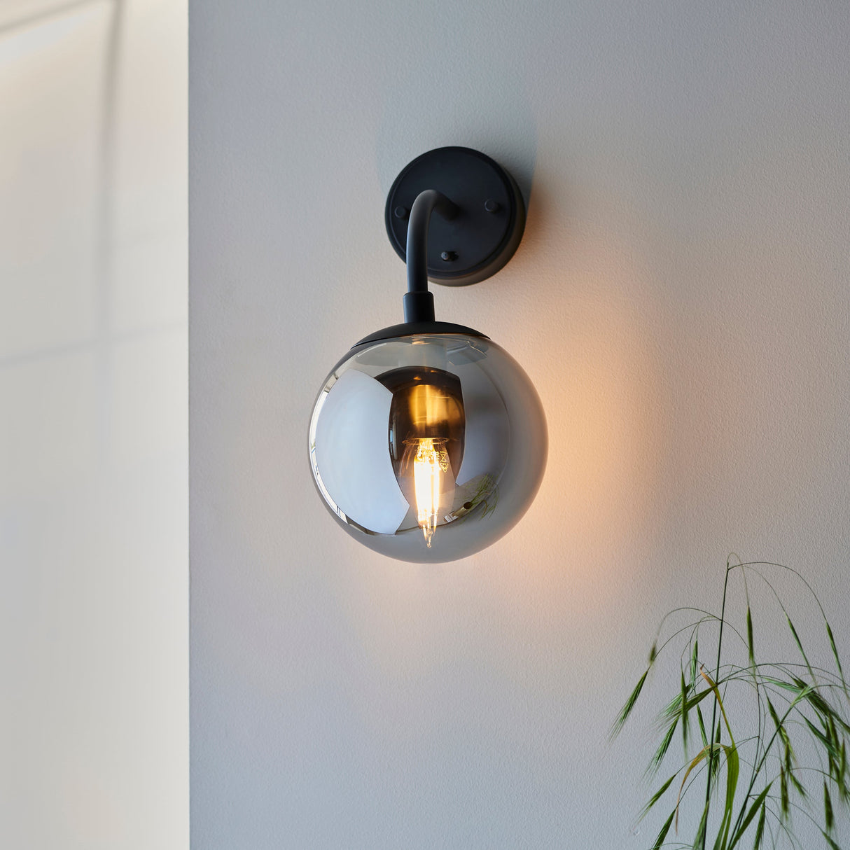 Haldmere Wall Light - Matt Black Grey