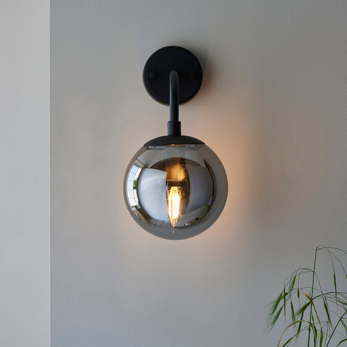 Haldmere Wall Light - Matt Black Grey