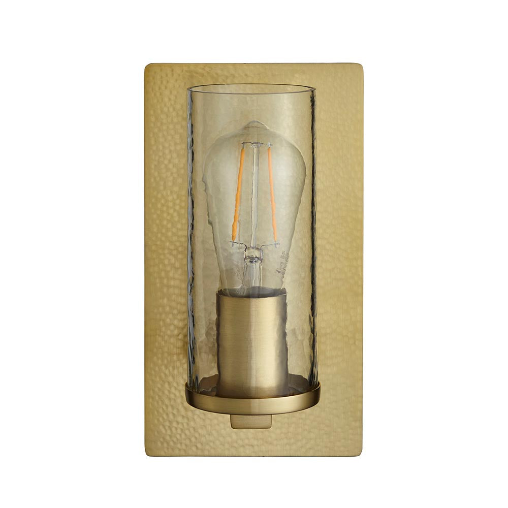 Pyleford Hammered Wall Light - Brass
