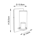 Pyleford Hammered Wall Light - Brass