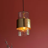 Pyleford Hammered Pendant - Brass
