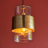 Pyleford Hammered Pendant - Brass