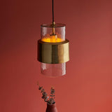 Pyleford Hammered Pendant - Brass