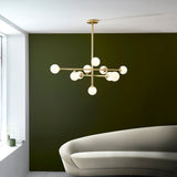 Brammoor Gloss 10 Light Pendant - Satin Brushed Gold