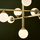 Brammoor Gloss 10 Light Pendant - Satin Brushed Gold