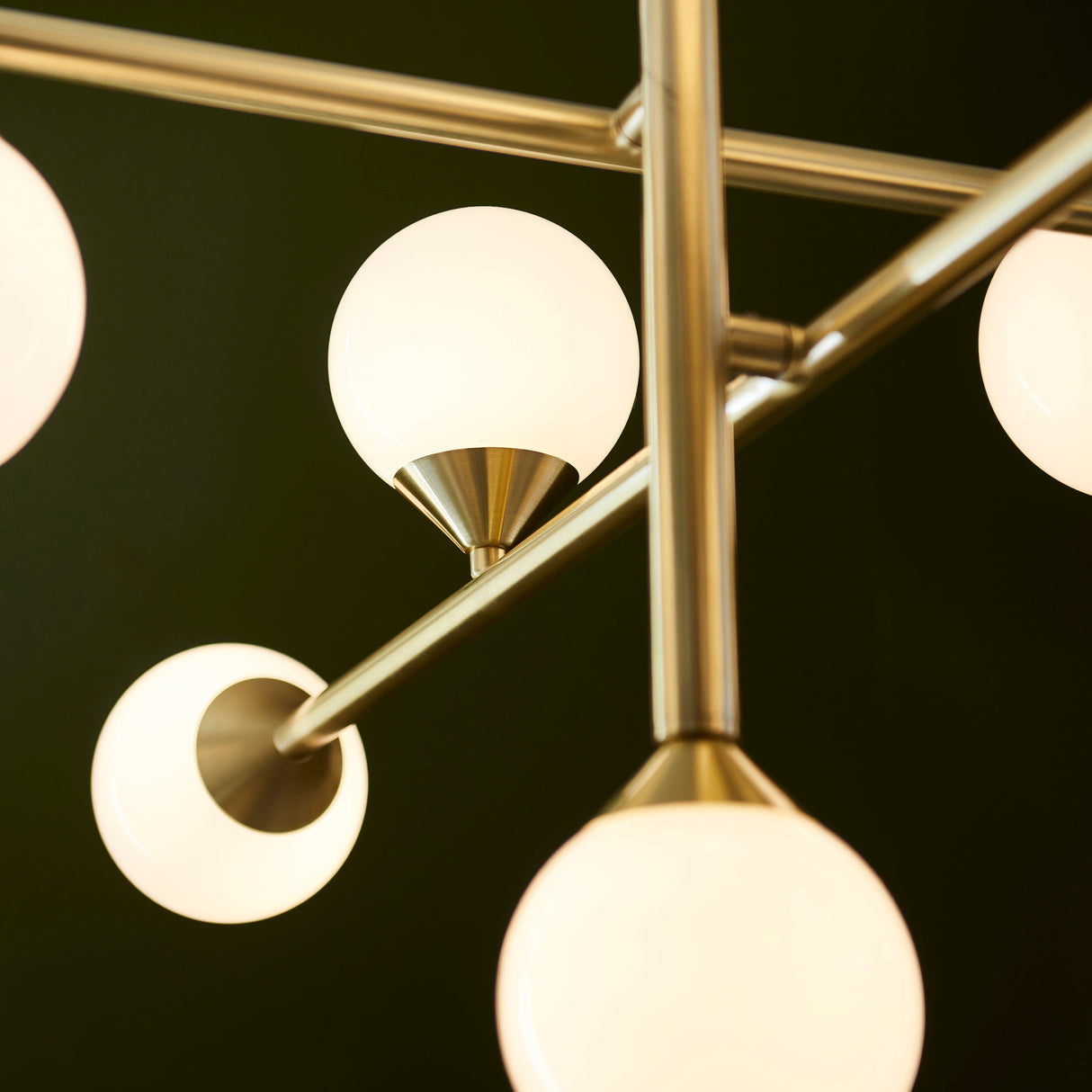 Brammoor Gloss 10 Light Pendant - Satin Brushed Gold