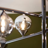 Brammoor 10 Light Pendant - Matt Black Smokey