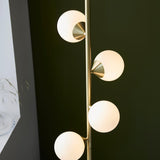 Brammoor Gloss Floor Lamp - Satin Brushed Gold