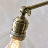 Vellmere Floor Lamp - Clear Antique Brass