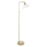 Vellmere Floor Lamp - Clear Antique Brass