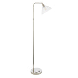 Vellmere Floor Lamp - Clear Bright Nickel