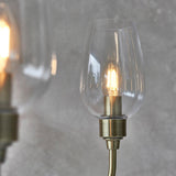 Wraymoor 6 Light Pendant - Antique Brass Clear