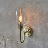 Wraymoor Wall Light - Antique Brass Clear