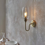 Wraymoor Wall Light - Antique Brass Clear