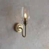 Wraymoor Wall Light - Antique Brass Clear