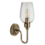 Wraymoor Wall Light - Antique Brass Clear